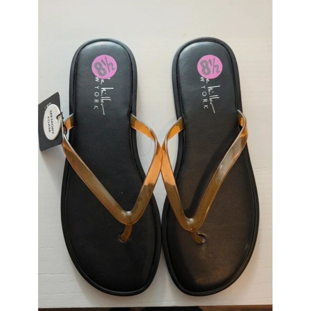 Nicole Miller New York Jelly Thong Sandals Size 8.5